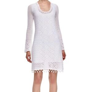Lilly Pulitzer White Crochet Sweater Dress